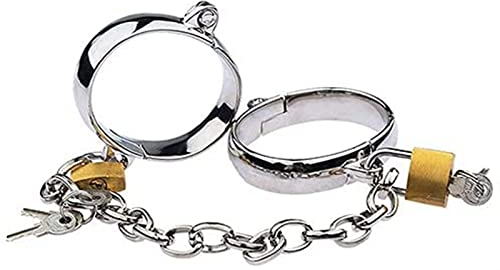 ROLOL Metall Ovale Handfesseln S hände Zu Fußfesseln Metall Mit Schlüssel Restraint Sm für Frauen Männer Restraint Fesseln Handfesseln -Handschellen
