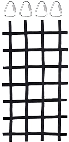 smashing Kletternetz Kinder Outdoor - Ninja Netzklettern Polyester-Strickleiter | Kletternetz Für Klettergerüste, Spielplatz, Bandnetz, Hindernisparcours, Trainingsnetz | 89''x46''