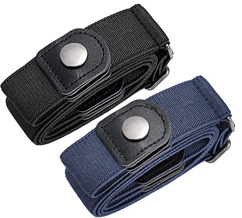SUOSDEY Elastischer Gürtel Damen, Unsichtbarer Gürtel für Jeans Hosen Justierbar Stretchgürtel für Damen Herren