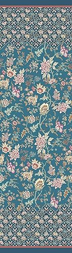 Bassetti Vicenza Foulard aus 100% Baumwolle in der Farbe Türkis/Petrol B1, Maße: 180x270 cm - 9325915, Teal