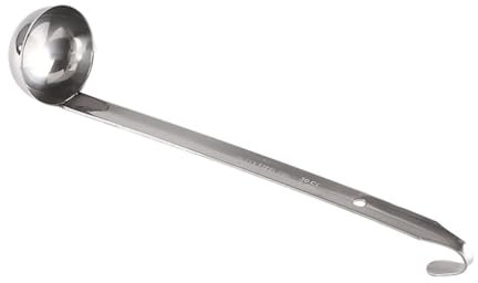 susiodeu Cuchara de sopa pequeña de acero inoxidable, ligera y portátil, fácil de limpiar, cucharones y cucharas pequeños de acero inoxidable, Tipo 1