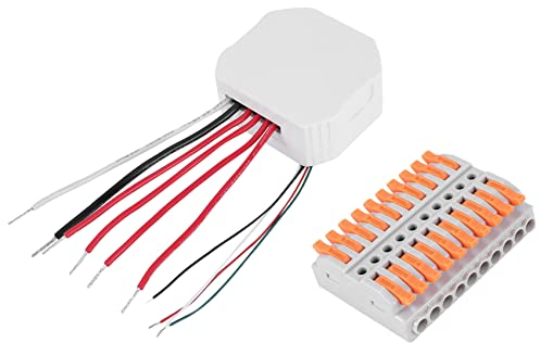 Fluaonb Tuya Smart WiFi 2 Gang Doppia Cieca Modulo Interruttore Tapparella Motore Elettrico Smart Life App con Casa