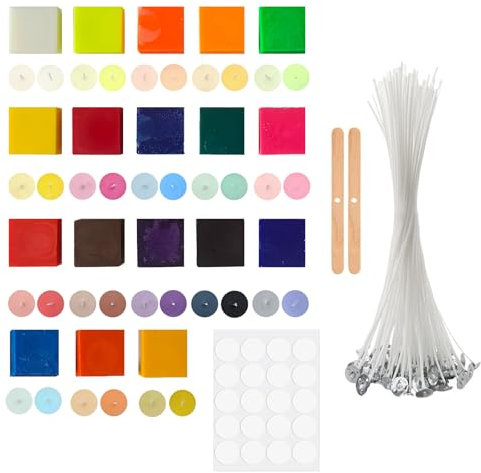 Ronoza® Kerzenwachs Farbe, 18 Farben x 3g, Kerzenfarbe, Kerzen Farbe für Diy Kerze, Kerzenfarben Farbstoff für Gelwachs, Paraffinwachs,Bienenwachs, Kerzenwachs Zum GießEn, Sicher Und NatüRlich