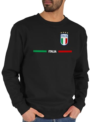Shirtracer - Sweater Pullover Sweatshirt Herren Damen - Fußball EM WM - Italien Trikot Wappen | Italia mit Stolz | Italienisches Fan-Motiv