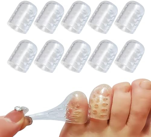 Zehenschutz Kleiner Zeh, 40/60 Stück Zehenschutz Silikon, Zehenkappen Atmungsaktiv Kleiner Zeh, Für Blasen, Hühneraugen, Hammer Zehen, Zehennägel Verlust, Reibung Schmerzlinderung (40 Stück)