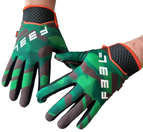 F33L SR3 Diamond Sim Racing - Guantes de Carreras - Camo Green & Camo Snow