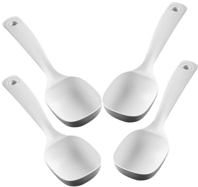 ABOOFAN 4stücke Schaufellöffel Für Brei Und Suppe Wiederverwendbar Aus Pp-material Ergonomisches Design Für Restaurant Kantine Und Zuhause