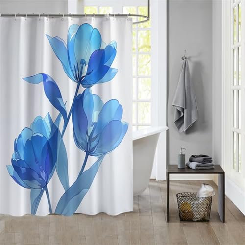 Duschvorhang Plants 180x200cm Beschwerter Saum Wasserdicht Duschvorhänge Waschbar Stoff Shower Curtains Mit Ösen Duschvorhangringe Faltbarer Bad Curtain Badewanne Badezimmer Vorhang Gardinen 1112