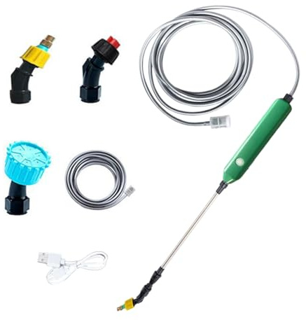 Pulverizador Eléctrico,Aspersor Eléctrico Para Jardín Y Patio | Kit Pulverizador Eléctrico Portátil Ergonómico Para Agricultura, Horticultura Y Exterior