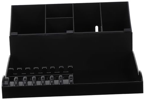 NULYLU 1 Set Haircut Tool Holder Rack with Tray Durable Scissors Storage for Hairdressing Combs and Clips Organize Your Efficiently