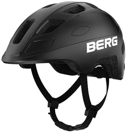 BERG Casco da bicicletta M | Casco da bici per bambini Taglia M (52-56 cm) | Leggero e regolabile | Ventilazione + dettagli riflettenti
