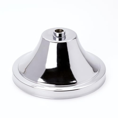 ORION LIGHTSTYLE Rosette Deckenrosette Ø 11 cm Baldachin für diverse Lampenkabel Silber Chrom Metall glänzend DIY Deckenleuchte Leuchtenbaldachin Hängeleuchte Pendelleuchte Lampe