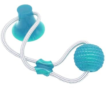 TOYANDONA Multi-functional Dog Chew with Suction Cup, Sturdy Tpr Material, Reduces Boredom and Destructive Behaviour, Suitable for Home and Living Room Use