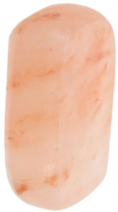 Jabón de Sal Natural Hecho a Mano, Hoja Rosa, Exfoliante Corporal | Piedra Pulida a Mano, Limpieza Profunda, Ayuda a Retirar Células Muertas, Uso en Ducha y Cocina
