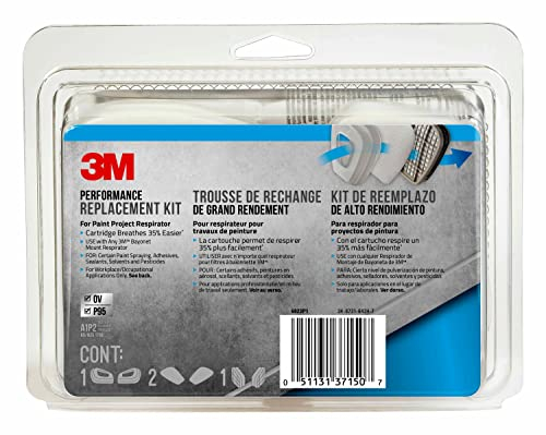 3M Performance Replacement Kit for the Paint Project Respirator OV/P95, 6000 Series