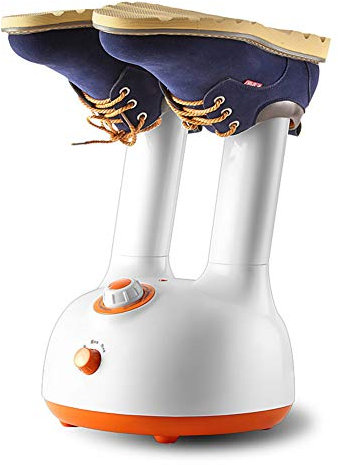 Tbslee Asciugatrice per Stivali, Scalda Asciuga Scarpe 160W Potente Scomparsa Elettrico Essicatore 6 Tempi Asciugatore per Scarponi/Scarpe/Guanti/Calzini Deodorizzazione Sterilizzazione, 220V, Bianco