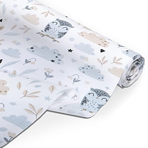 Amilian Baumwollstoff Meterware, Stoffe, Stoffreste, Stoffpaket: ca. 160 cm x 200 cm, zum Nähen, für Patchwork 100% Baumwolle DIY Baumwollstoff, Baumwolltuch, Nähstoffe, Lichtung