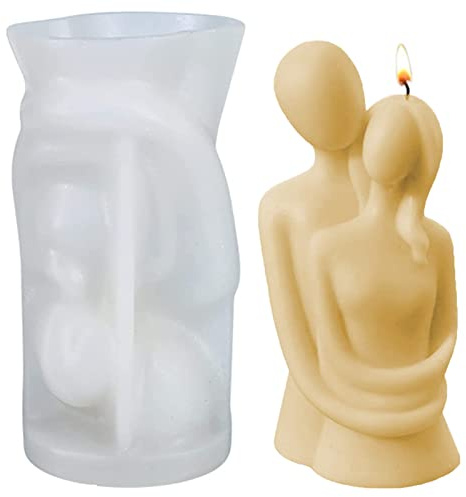 TROYSINC Kerzenform Silikon 3D Kunst menschlichen Körper Kerze Form DIY Handgemachte Kerzen Gießform Kerze Zum Gießen Kerzen Seifenform Für Handarbeit Ornamente Duftkerze Home Decor (Paare)