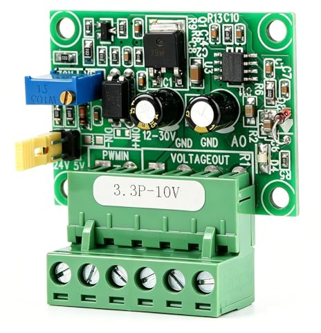 Pwm Signal Spannungswandler, 0-10V Analogausgangsspannung 0-100% 1-3Khz Pwm-Signaleingang, D/A Digital-Analoges Sps-Modul, Zur Steuerung Der Motordrehzahl