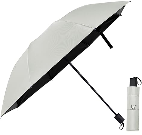 Vicloon Windproof Travel Umbrella, UPF>50+, block 95% of UV, UV Blocked Umbrella, Compact, Light, Strong and Portable - Wind Resistant, Folding Backpack Umbrellas for Rain - Men and Women