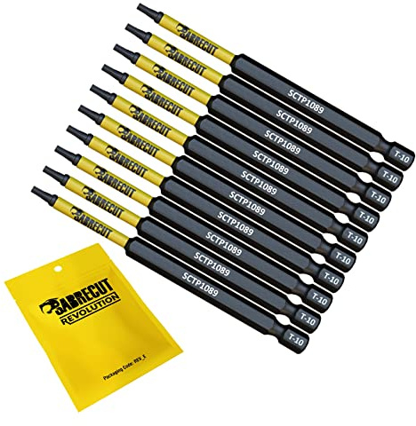 SabreCut 10pcs SCTP1089_10 89mm T10 TX10 Embouts vissage choc Robuste