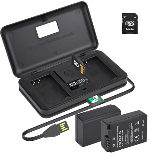 2 Pack ENEL25 ENEL25A Akkus mit LCD Multifunktions Ladegerät Koffer für Z Serie, Z50, Z30, Z 50, Z 30, Z FC, EN-EL25, EN-EL25A, 4241 und MH-32 Digitalkamera