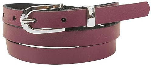 fashionchimp Basic Damengürtel aus 100% echtem Leder, schmaler Gürtel, Breite ca. 1,5cm, Made In Germany