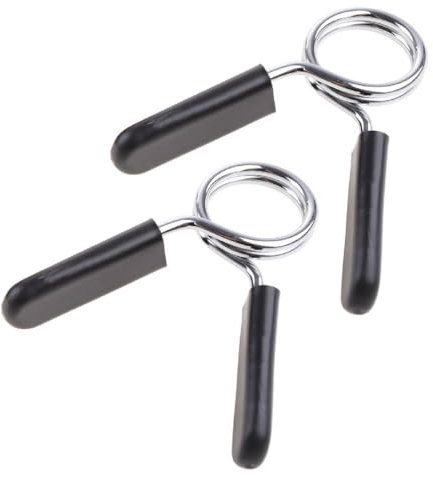 Abcsweet 25mm Barbell Bar Clamps Clips Barbell Dumbbell Bar Collars Weight Spring Locks Gym Weight Bar Dumbbell Lock Clamp Spring