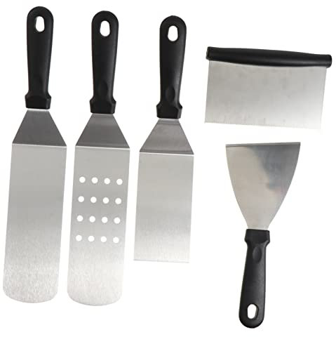 ABOOFAN 5stücke Edelstahlschaufel Für Pizza Backen Schaufel Heber Transfer Pizzaspatel Mit Perforiertem Design Für Boden Pizzapfanne Backschaufelpaddel