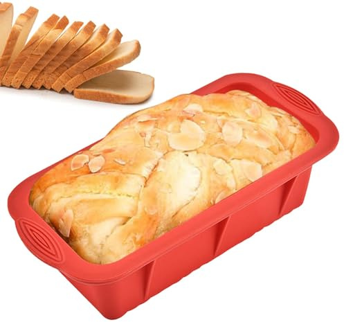 yybng Moule À Pa-in En Silicone Antiadhésif, Moule À Cake, Moule A Gateau Silicone Antiadhésif Pour La Cuisson Du Pa-in, Des Gateaux, Des Toasts, 25,5x13x7 Cm