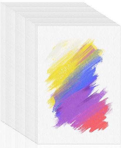 Hisdricus Aquarellpapier A6 300g/m² aus Baumwolle – 60 Blätter Blanko Postkarten, hochwertiges Aquarell Papier für Aquarell, Gouache, Acryl & kreative Karten