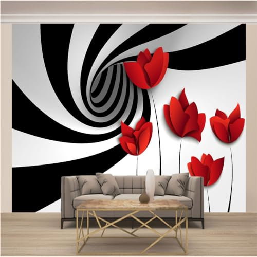 WYXWZ Papier Peint Panoramique Trompe l'oeil 3d Chambre Adulte Enfants Art Papier Peint Intissé Mural Moderne Toison Salon Chambre à Coucherr Salle L 200cm x 140cm (Largeur x Hauteur) Abstrait