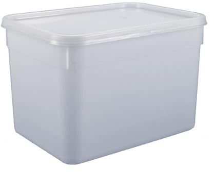 CaterCo 4L Plastic Ice Cream Food Storage Containers with Lids - 20 Pack - BPA-Free, Leakproof, Freezer & Microwave Safe Storage Tubs for Catering & Bulk Storage (4L Containers with Lids - 20 Pack)