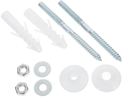 SOESFOUFU Wash Basin Fixing Screws Screw for Bathroom Fixtures Mounting for Sink Washbasin Leaking Stopper Bathrooms Fitting Kit Washbasin Fastening Fixing Washer Wash Basin Kit Bolt for Hun
