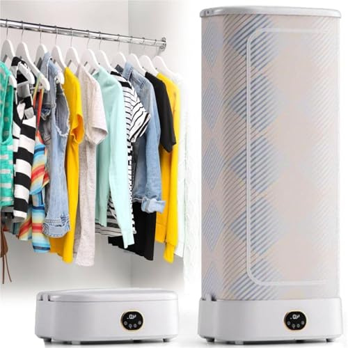 Ferro da stiro a vapore verticale automatico senza fili asciugatrice a vapore pieghevole multifunzionale con circolazione dell'aria calda a 360° timer intelligente
