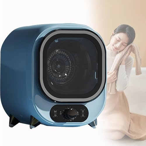 Sèche-Linge À Condensateur Portable, Mini-Sèche-Linge Compact, Capacité Charge 0,8 Kg, Économe En Énergie, Électrique 450 W, Pour Appartement, Dortoir(Blue)