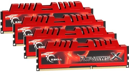 G.Skill Ripjaws-X - Memoria Arbeitspeicher 32 GB (1333 MHz, 240 polig, 4 x 8 GB, CL9) DIMM DDR3-RAM Kit
