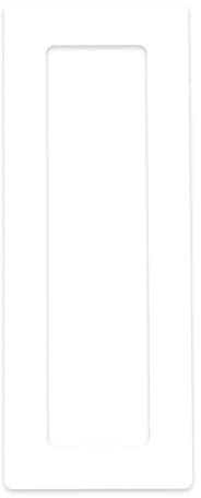 in-outdoorshop Tapetenschutz Tapetenschoner Dekorrahmen Wandschutz Rahmen Blende für Lichtschalter und Steckdose (weiß glänzend, 4-fach)