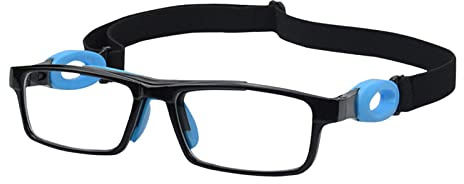 Perfeclan technisch Basketballbrille, Verstellbarer Gummiband Anti-Fog-Sportbrille Schutzbrille Schutzbrille für Radfahren Tennis