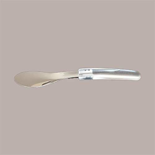 Lucgel Spatola per Gelato in Acciaio con Manico Ergonomico Trasparente 26 cm