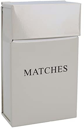 AB Tools Inglenook Premium Metal Matches Holder Powder Coated - Cream # ING011