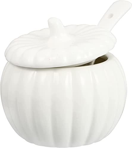 salad bowl and servers Ceramic Soup Bowl With Lid Spoon Saucer Steamed Egg Bowl Pumpkin Shaped Dessert Pot Seasoning Jar Dip Bowl Plate Dish Kitchen Gadgets