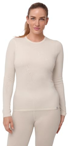 DANISH ENDURANCE Merino Funktionsshirt Damen, Mittelschwer 180 g/m² | Merino Thermoshirt, Warm, Atmungsaktiv & Geruchshemmend, für Wandern & Skifahren, Thermounterwäsche Damen