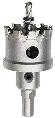 Meccion Hålsåg i metall, volframkarbid, hålskärare för rostfri stålplåt, metall, legering, järn och trä (42 mm)