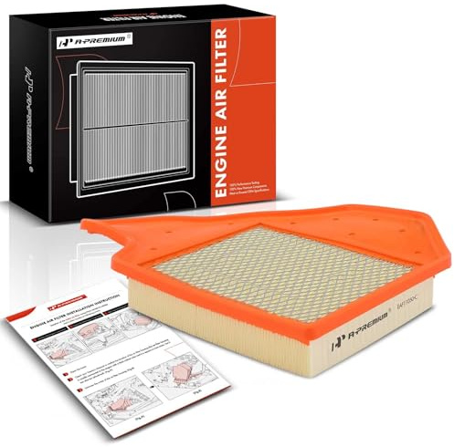 A-Premium Engine Air Filter Compatible with Chrysler Town & Country & Dodge Grand Caravan & Ram C/V & Volkswagen Routan, 2011-2020, Flexible Panel, Replace# 4861737AA