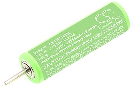 Cameron Sino NEUErsatz Akku Fit fürPanasonic ER2211, ER221E2, ER-5209, ER-CA35, ER-CA70, ER-GB60, ER-GB70, ER-GB80, ER-GB96, ER-GC50, ER-GC70, ES2207P, ES3042(2000mAh / 2.40Wh)