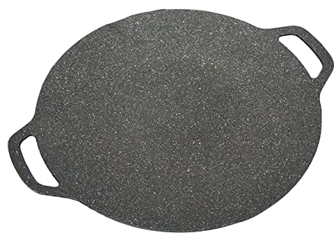 Parrilla Coreana para Barbacoa, Parrilla Coreana con Revestimiento Antiadherente de 6 Capas, Parrilla Redonda para Barbacoa para Inducción, Estufa de Gas, Estufa Eléctrica, (30 centimetros)