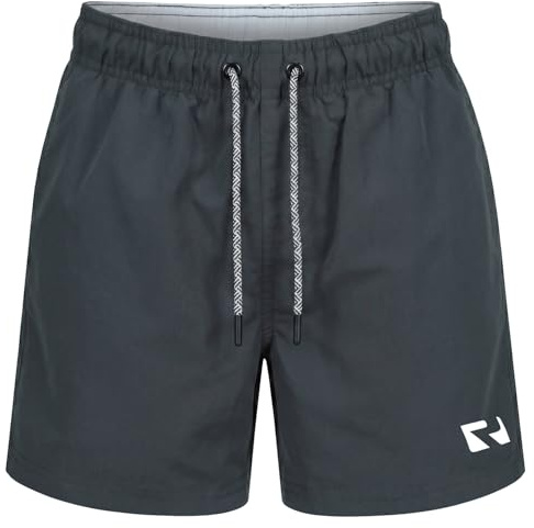 RIPT Boys Swim Shorts Quick Dry Board Shorts with Mesh Lining Drawstring Waist UV 50 Sun Protection Surfing Swimming Trunks (Navy, 11-12 Years)
