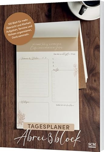 Coffee and Jesus - Tagesplaner Abreißblock