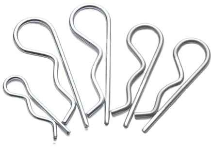NORAZE 304 Edelstahl Split Clip M1 M2 M3 M4 M5 M6 M7 M8 BR Form Feder Splint Anhängerkupplung for die Reparatur von Autos Anhänger (Color : S S, Size : M2 x 45mm (30pcs))